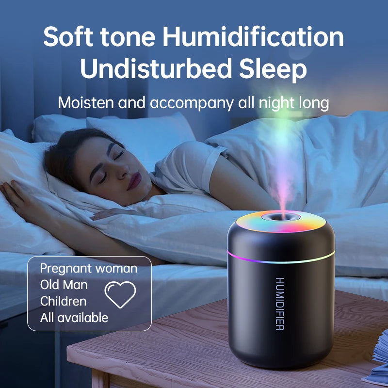 180ML Mini Air Humidifier Aroma Diffuser Essential Oil Purifier