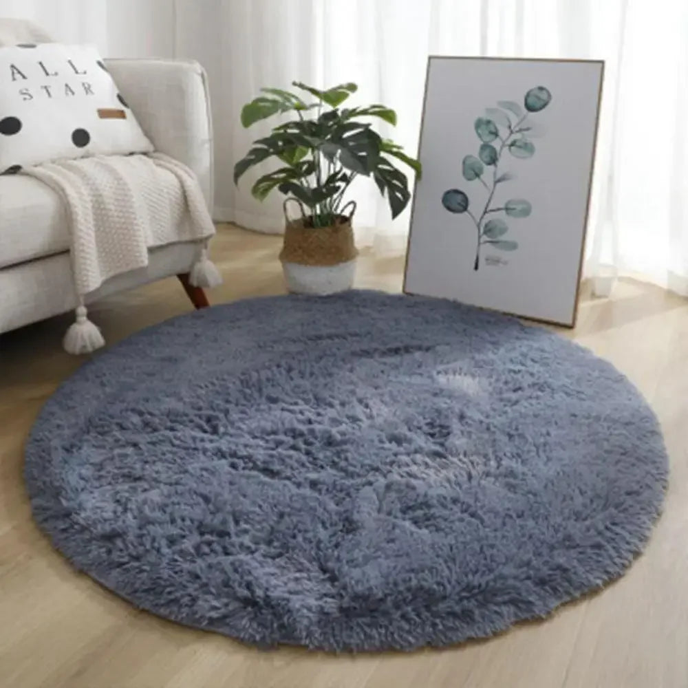 VIKAMA Simple Pink Girly Heart Plush Carpet Bedroom