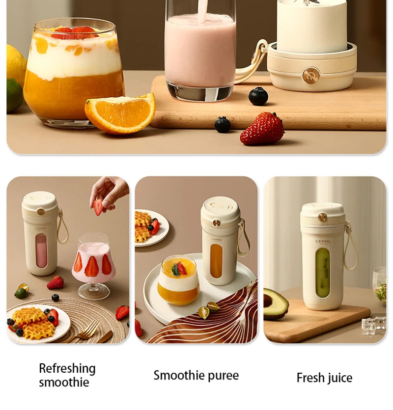 Squeezer Juice Maker4/10 Blades Portable Electric Blender