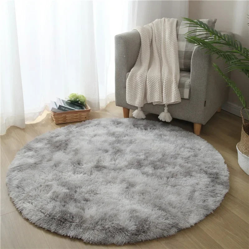 VIKAMA Simple Pink Girly Heart Plush Carpet Bedroom