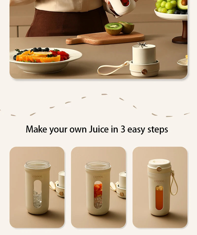 Squeezer Juice Maker4/10 Blades Portable Electric Blender