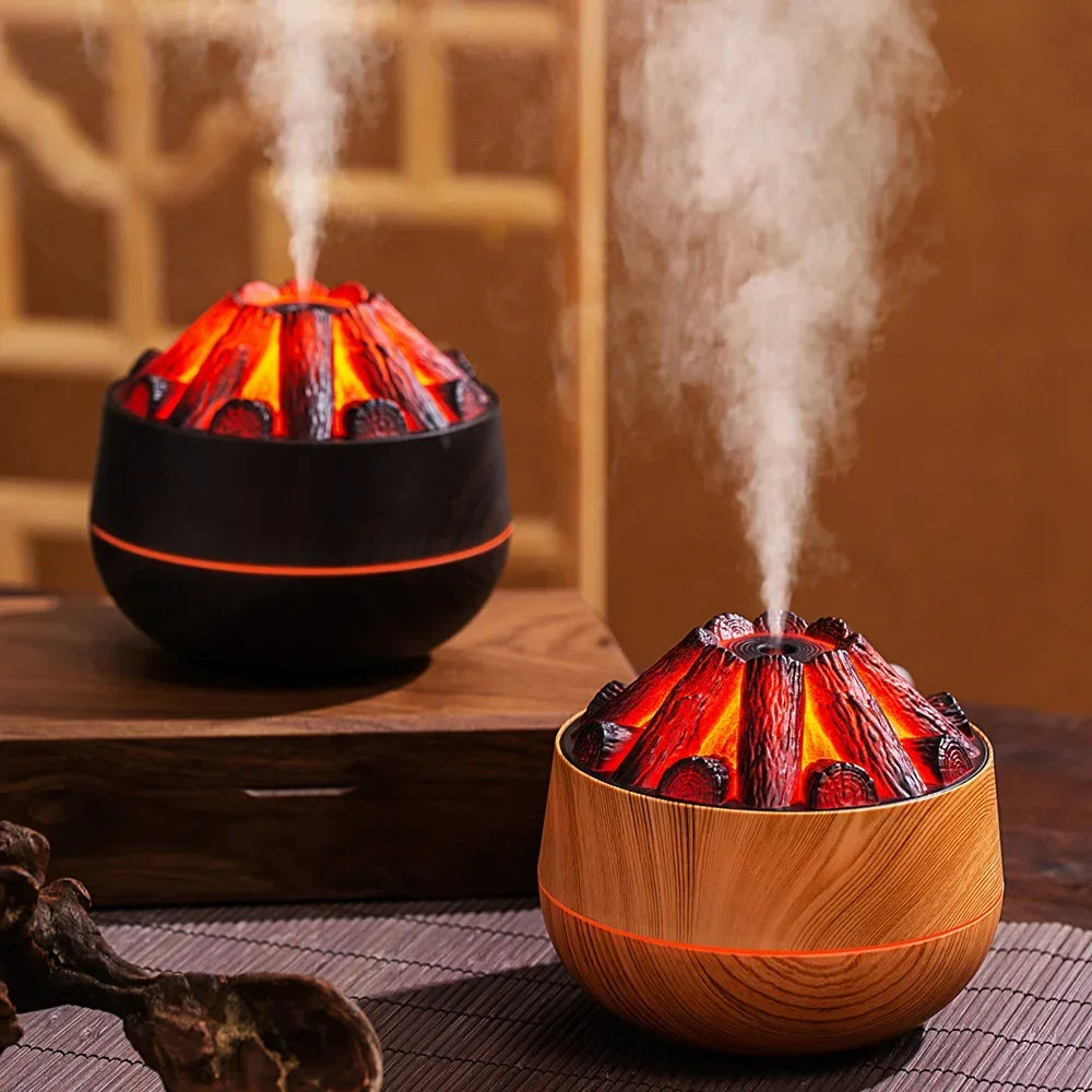 USB Humidifier 300ML Artificial Charcoal Fire Air