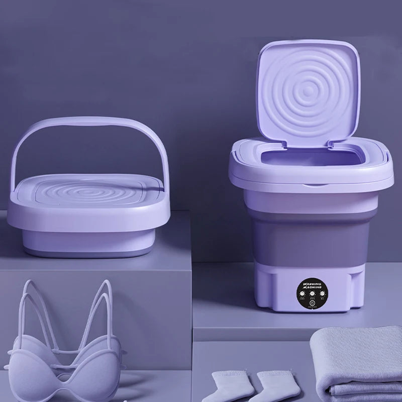 8L Portable Small Foldable Washing Machine