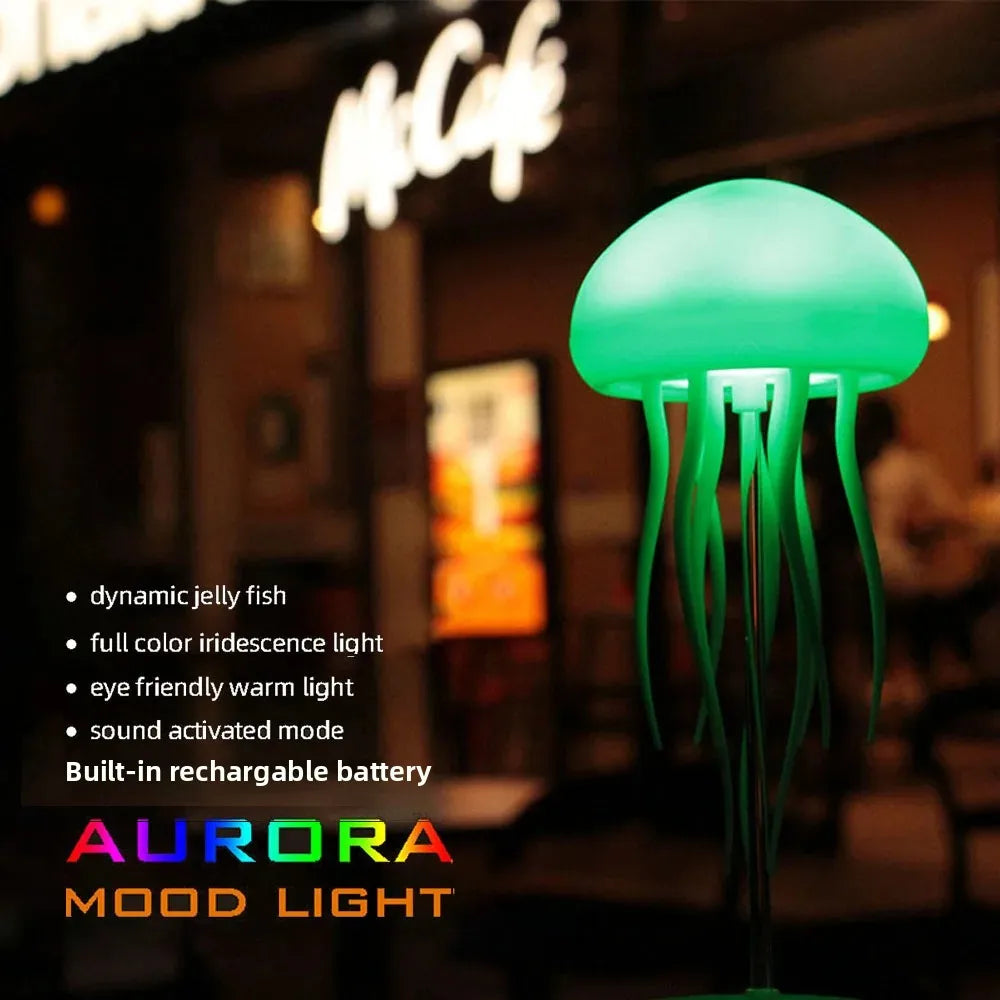 Jellyfish LED Night Light RGB Adjustable Color Active