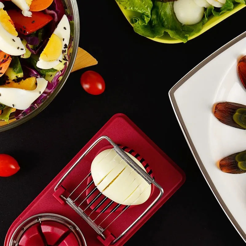 Multifunctional Stainless Steel Egg & Food Slicer Kitchen Cutter Tool