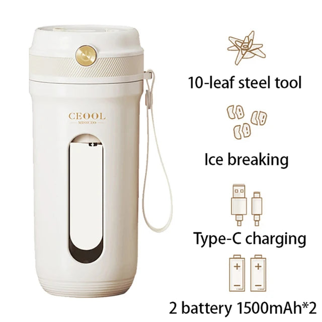 Squeezer Juice Maker4/10 Blades Portable Electric Blender