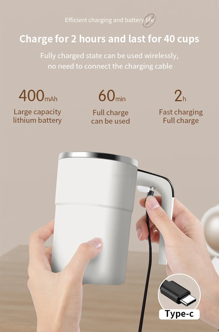 Rechargeable Magnetic Coffee Mixer,