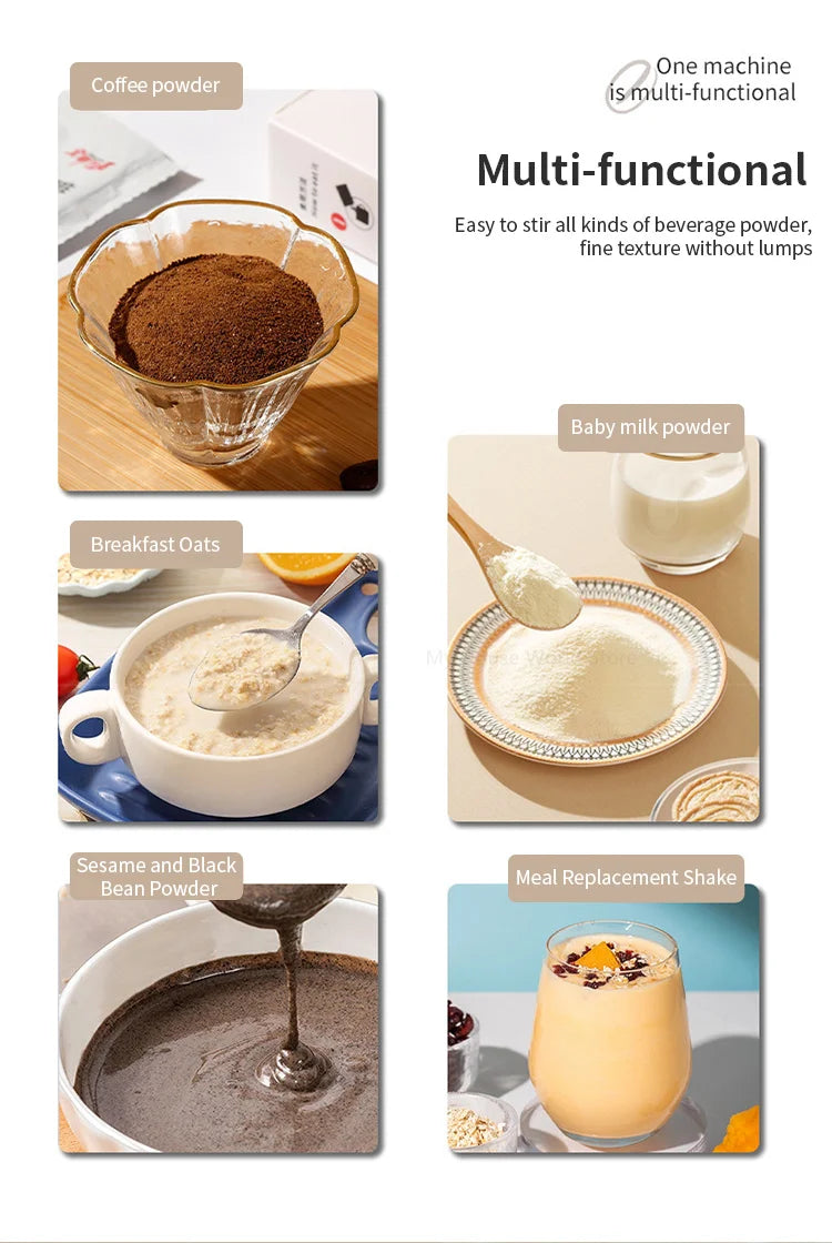 Rechargeable Magnetic Coffee Mixer,