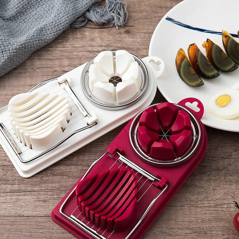 Multifunctional Stainless Steel Egg & Food Slicer Kitchen Cutter Tool