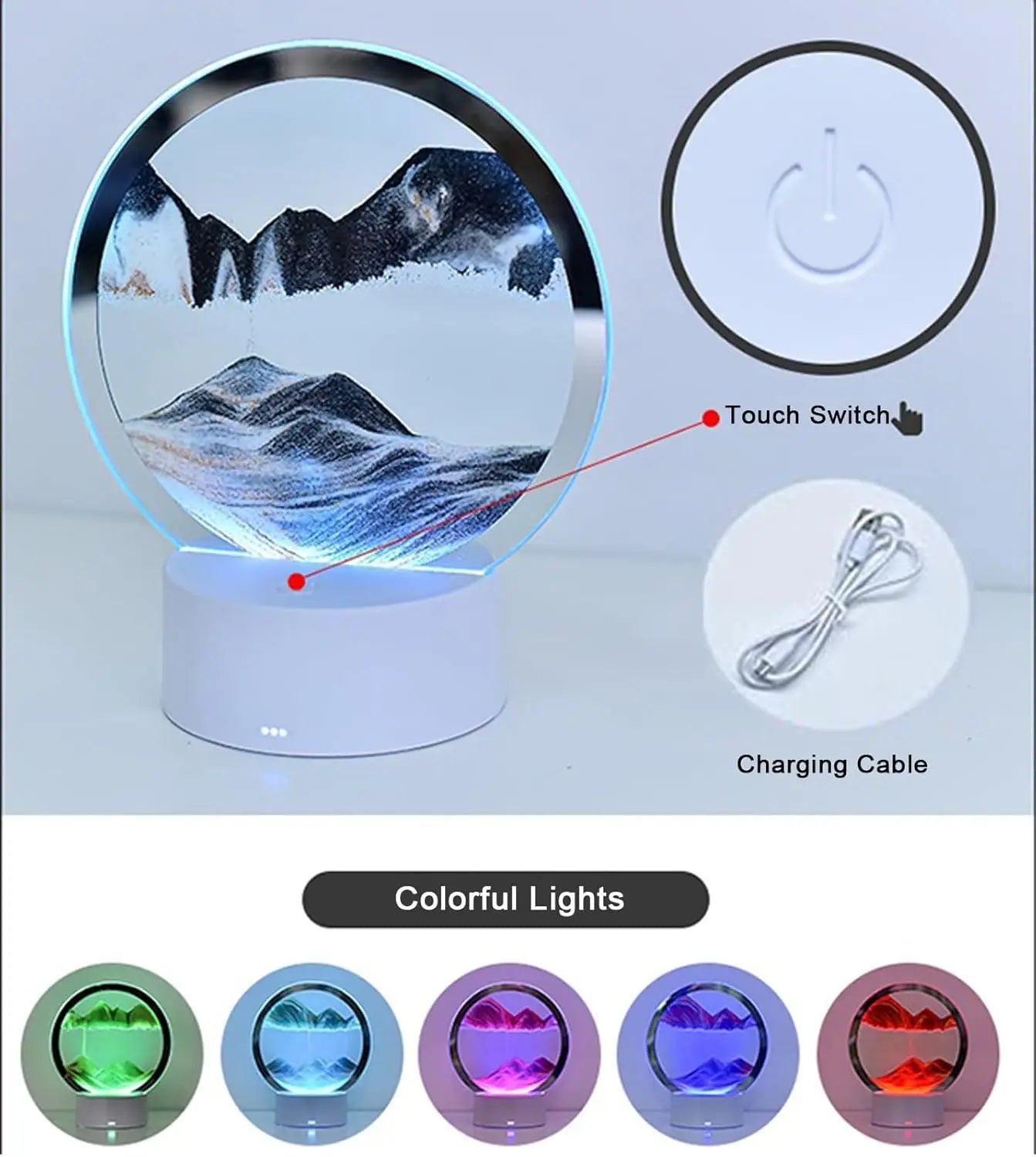 om Office, Decorative Bedside Table LampDimmable