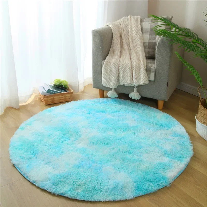 VIKAMA Simple Pink Girly Heart Plush Carpet Bedroom