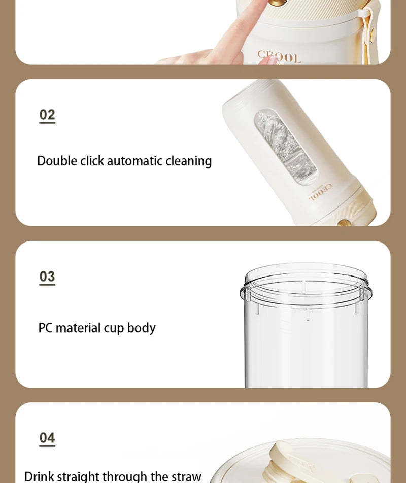 Squeezer Juice Maker4/10 Blades Portable Electric Blender