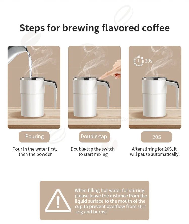 Rechargeable Magnetic Coffee Mixer,
